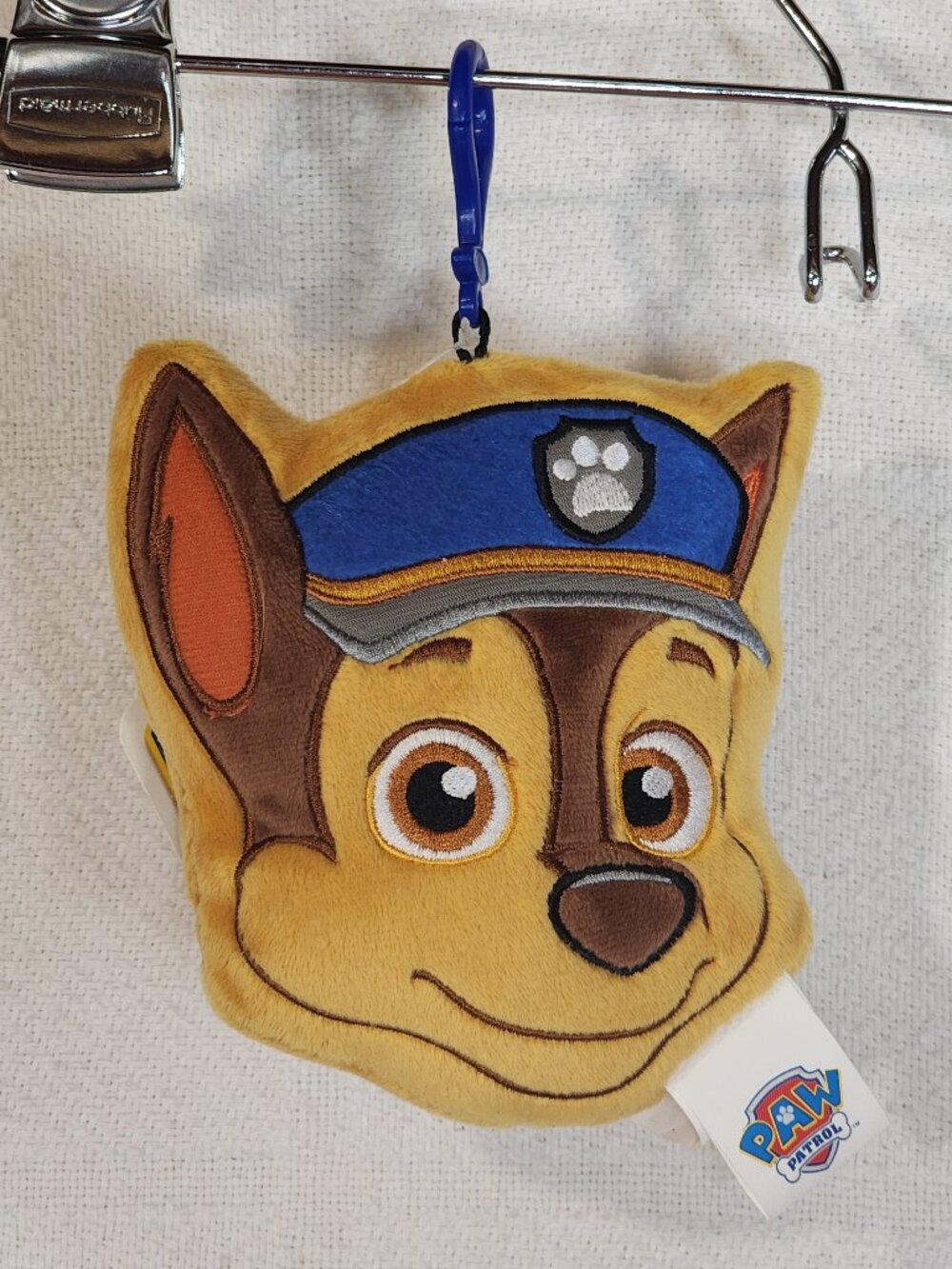 Nickelodeon Spin Master Paw Patrol Chase Polyester Plush ID Tag with Name Window